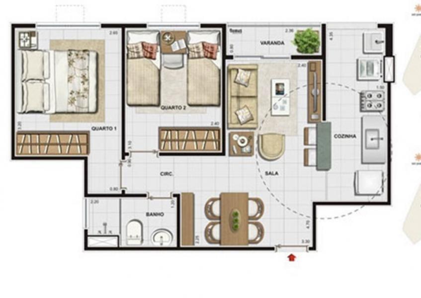 Apartamento à venda com 2 quartos, 50m² - Foto 18